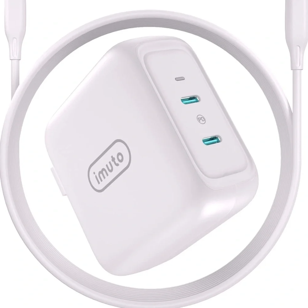 IMUTO 90W GaN Ill Charger for Laptop (White)